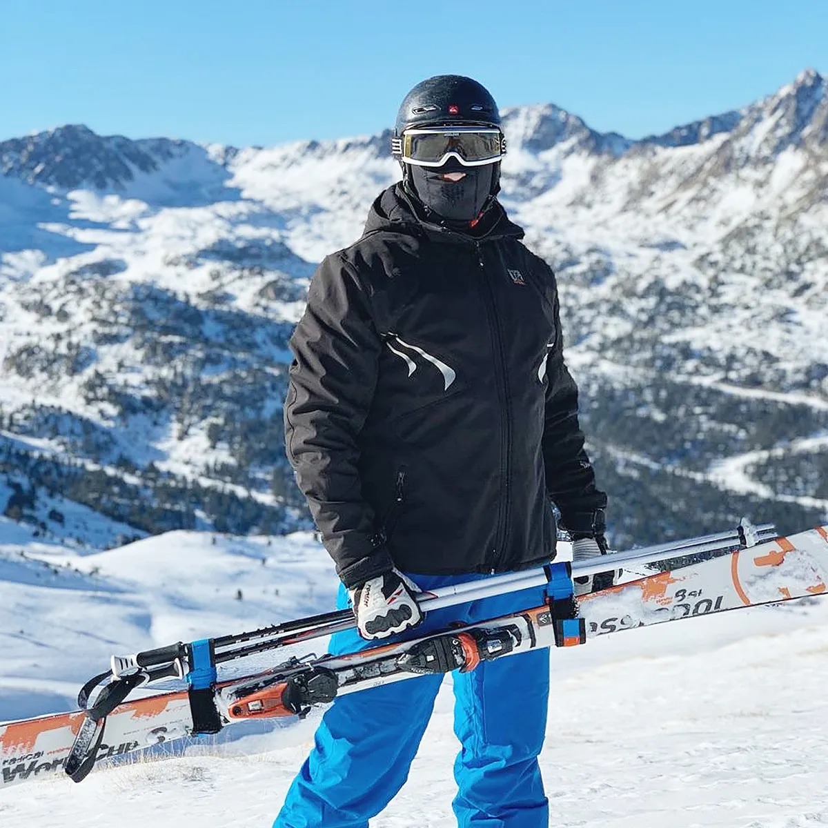 Приспособление для переноски лыж и лыжных палок SKI-N-GO Blue 40-59 S