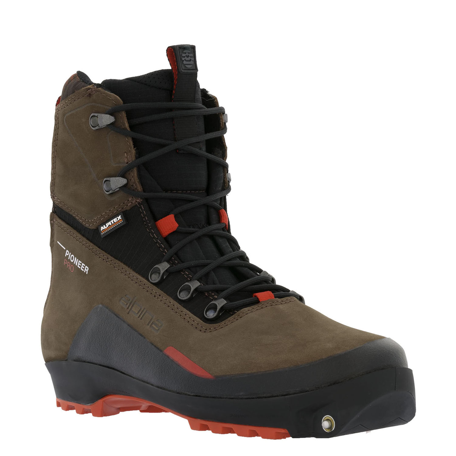 Лыжные ботинки Alpina. Pi Pro Dark Brown/Blac