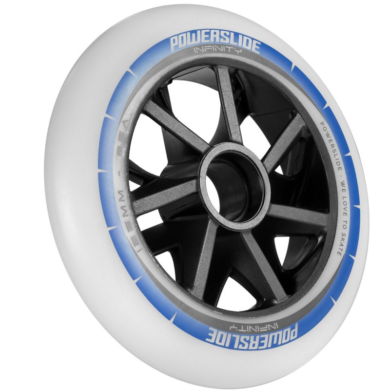 Комплект колёс для роликов Powerslide Infinity 125/85A, 6 pcs. Black/White