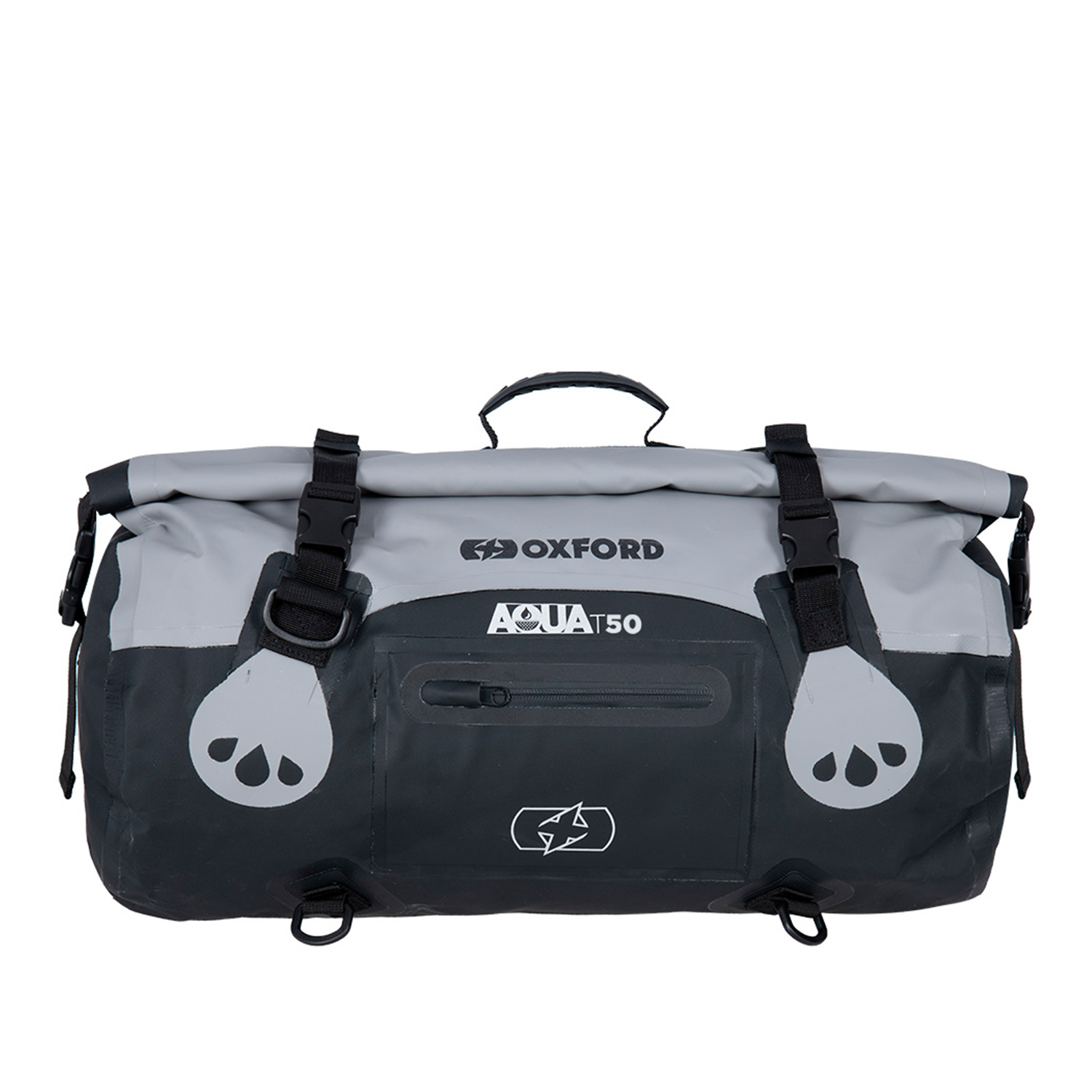 Мотосумка Oxford Aqua T-50 Roll Bag Grey/Black