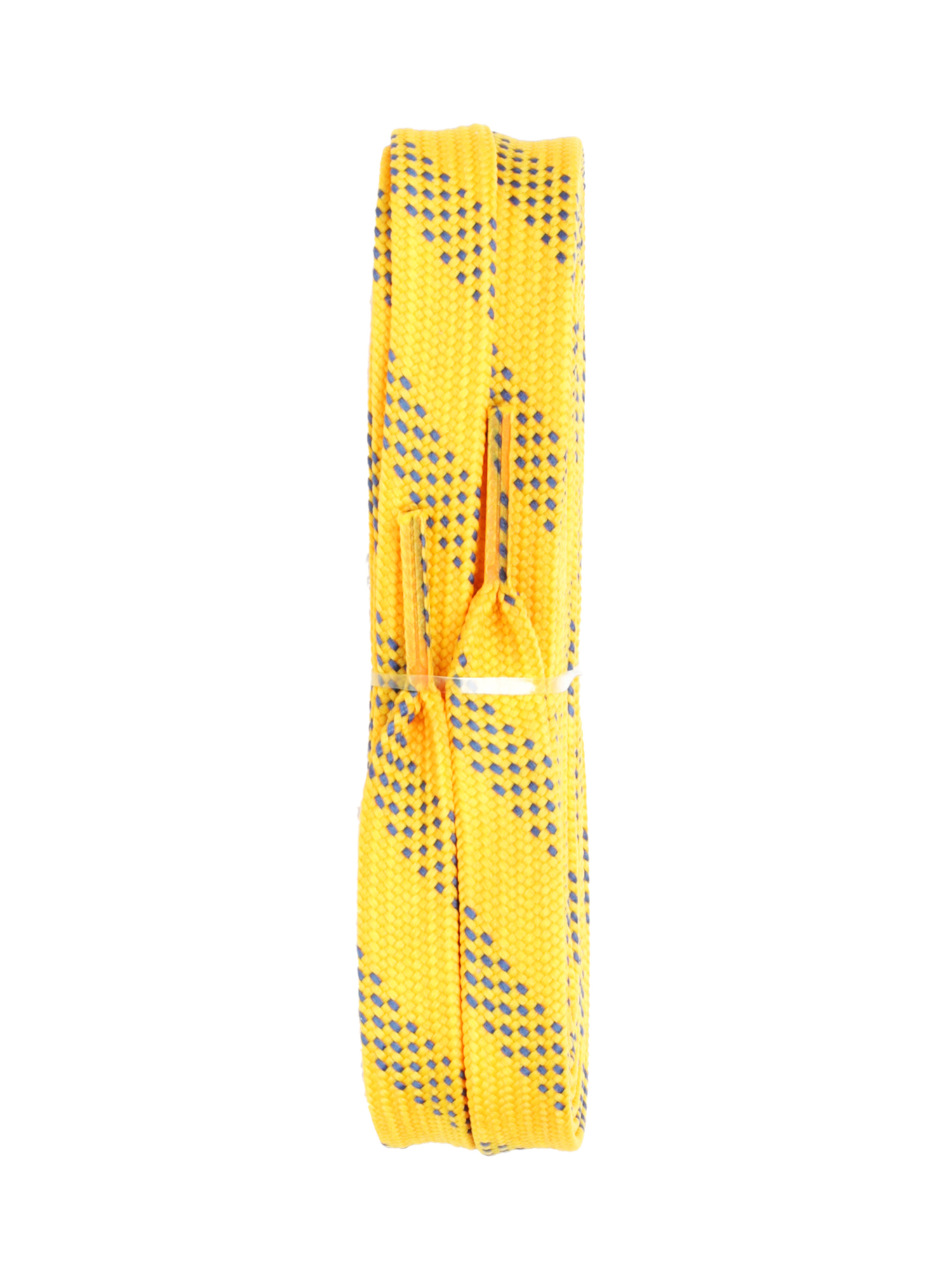 Шнурки для коньков FLAME Hockey Elite Jr 218см (86&quot;) с пропиткой желтый/синий