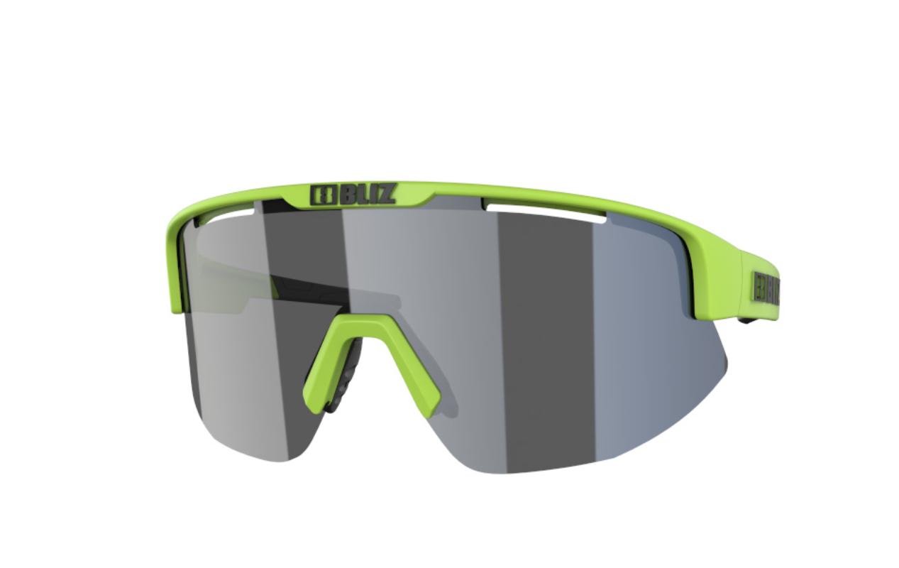 Очки солнцезащитные BLIZ Matrix Lime Green/Smoke Silver Mirror S3