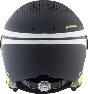 Шлем с визором детский ALPINA Zupo Visor Q-Lite Charcoal-Neon Matt
