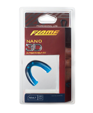 Капа FLAME Gel Nano 3D С Ремешком синий/белый