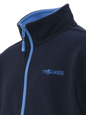 Флис горнолыжный детский Trollkids Storfjord Navy/Medium Blue