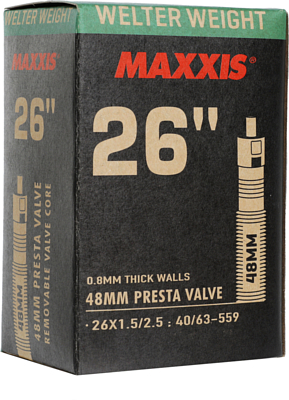 Велокамера Maxxis Welter Weight 26X1.5/2.5 Велониппель 48мм