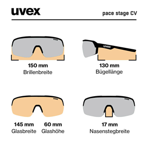 Очки солнцезащитные UVEX Pace Stage CV Black/Silver