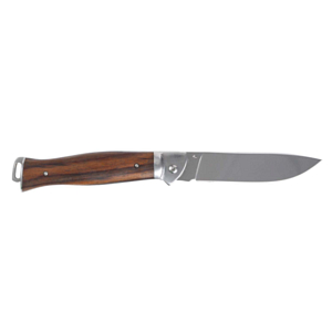 Нож Stinger Knives 106 мм рукоять сталь/дерево Серебристый/Коричневый