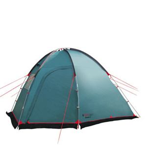 Палатка кемпинговая BTrace Dome 4 Зеленый/Бежевый