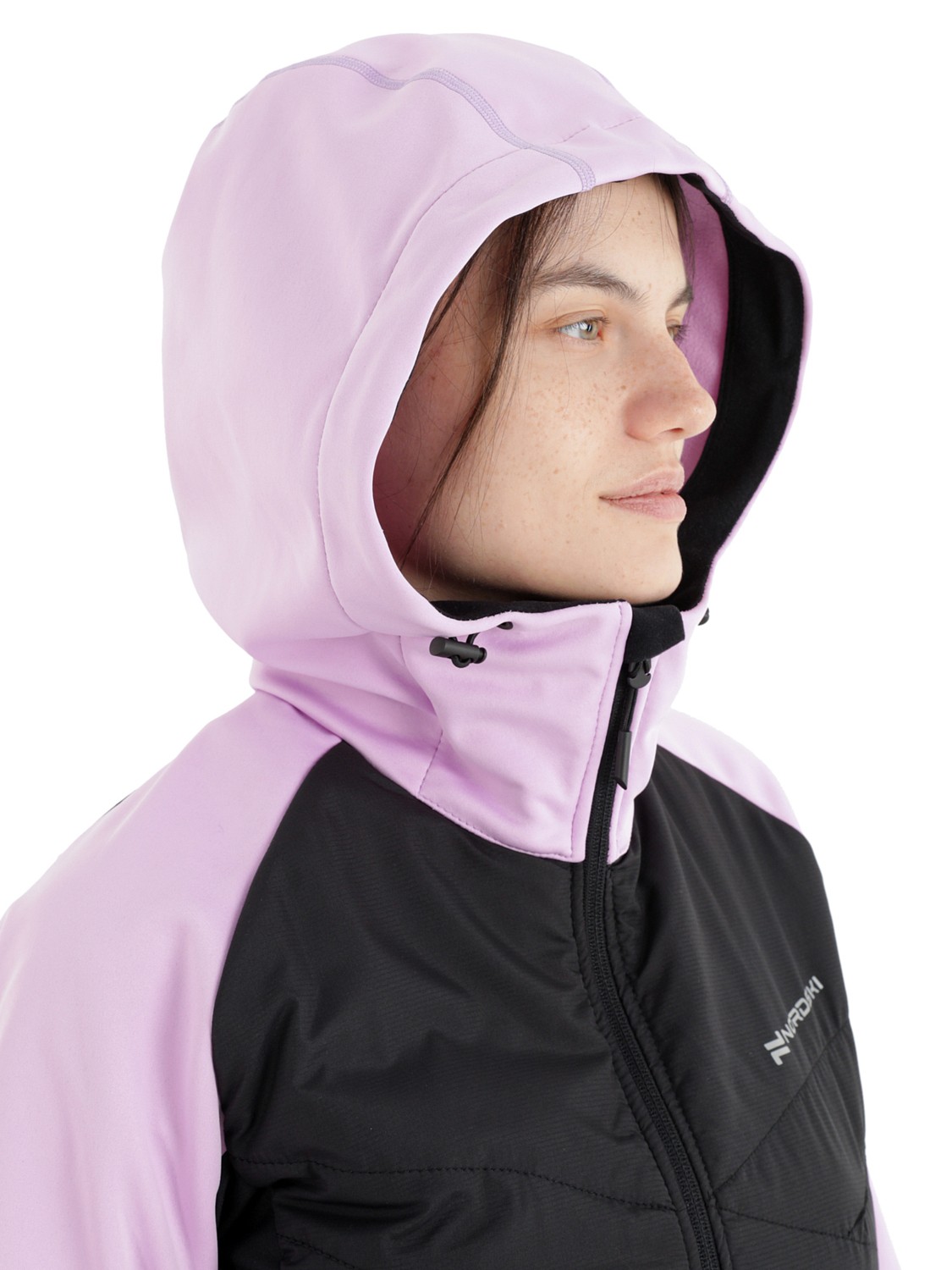 Куртка беговая Nordski Hybrid Hood W Orchid Black купить по цене 6290