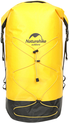 Рюкзак Naturehike TB03-shimmer-TPU wet and dry separation waterproof bag 40L without shoes Lemon Yellow