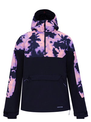 Куртка сноубордическая Анорак 686 Renewal Black/Violet Nebula