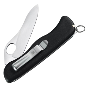 Нож Victorinox Sentinel Clip, 111 мм, 5 функций, с фиксатором лезвия Чёрный