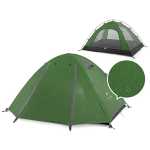 Палатка Naturehike P-Series Aluminum Pole Tent With New Material 210T65D Embossed Design 2 Man Forest Green