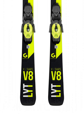 Горные лыжи с креплениями HEAD 2019-20 V-Shape V8 + PR 11 GW Brake 78 [G] Black/Yellow