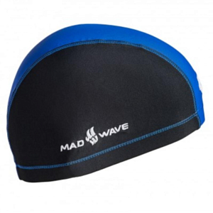 Шапочка для плавания MAD WAVE Lycra Duotone Blue