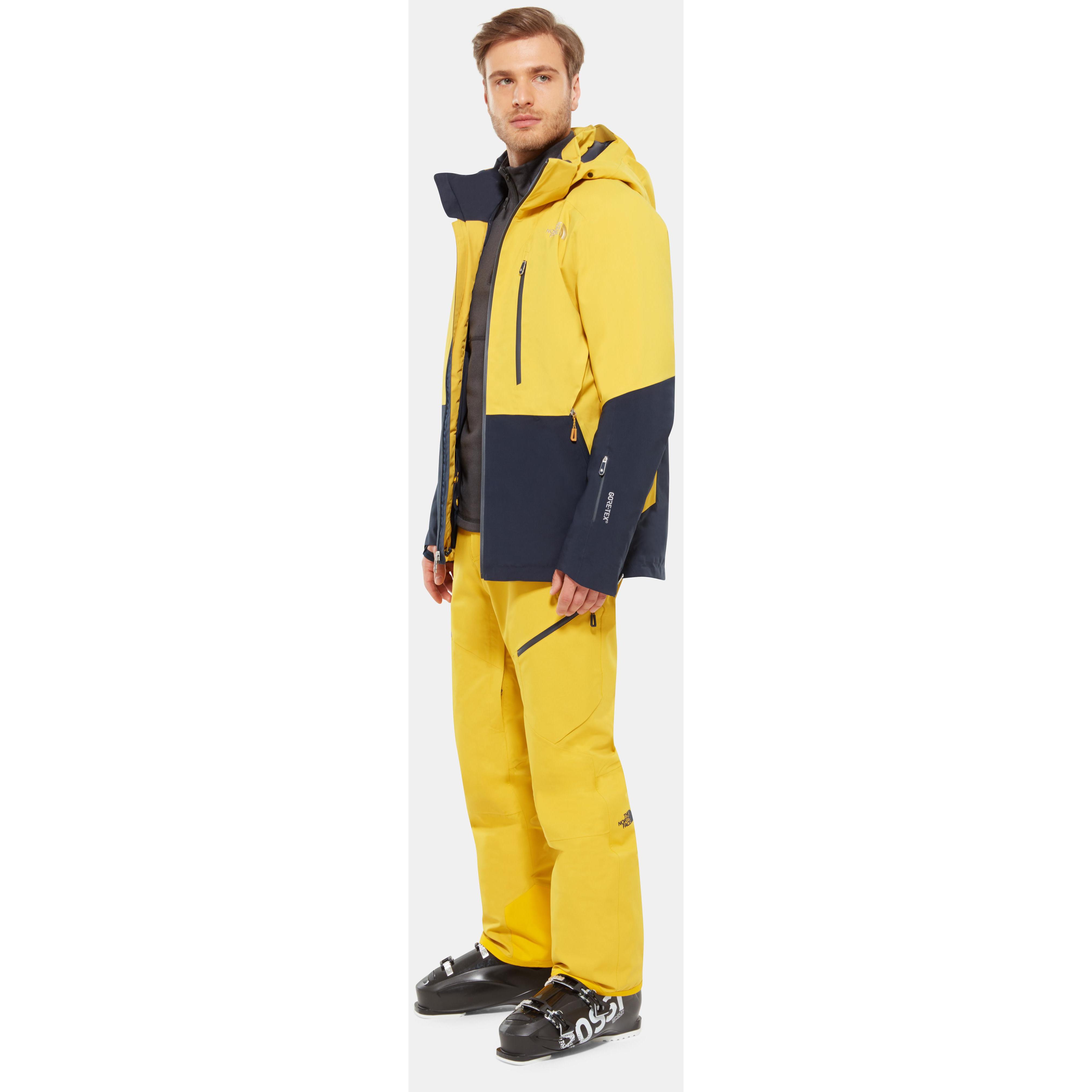 north face coat red