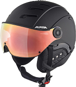 Зимний Шлем Alpina 2021-22 Jump 2.0 Q-Lite Black Matt/Red S2
