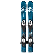 Горные лыжи с креплениями SALOMON 2020-21 E QST MAX Jr XS + C5 GW Black/White J75