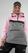 (*) Куртка сноубордическая COOL ZONE 2020-21 Gem светло-розовый/серый меланж