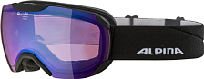 Очки горнолыжные Alpina 2021-22 Pheos S Qv Black Matt/Blue S2