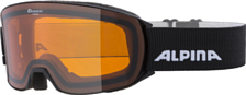 Очки горнолыжные Alpina 2021-22 Nakiska Black Matt/Orange S2