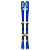 Горные лыжи с креплениями SALOMON 2020-21 E S/RACE RUSH Jr + C5 GW Black/White J75