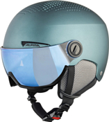 Зимний Шлем Alpina 2021-22 Arber Visor Q-Lite Petrol-Grn Matt/Blue S2
