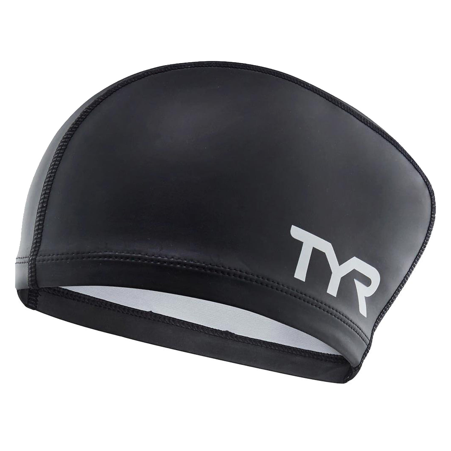 Шапочка для плавания TYR Long Hair Silicone Comfort Swim Cap Черный