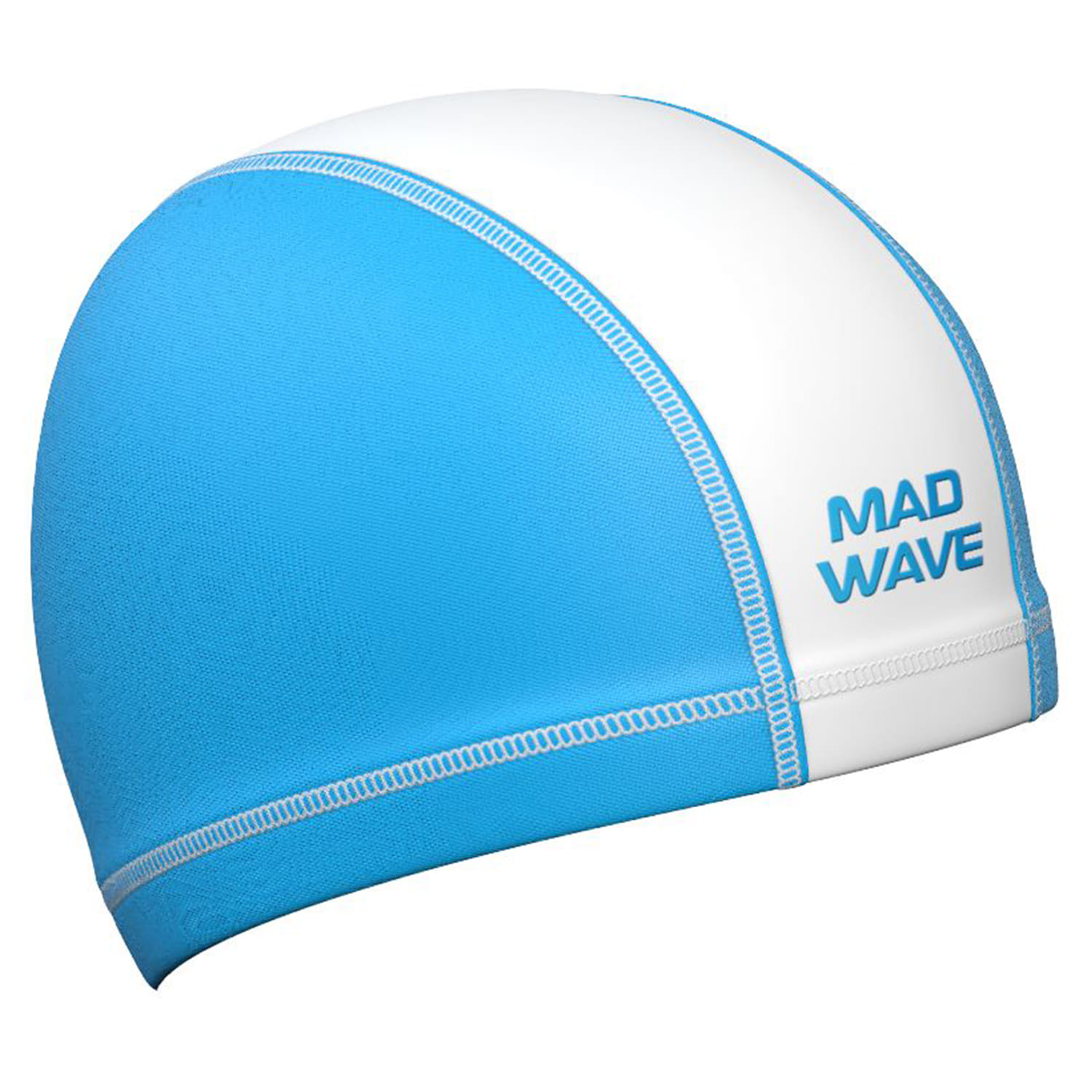 Шапочка для плавания MAD WAVE Lycra Duotone Azure