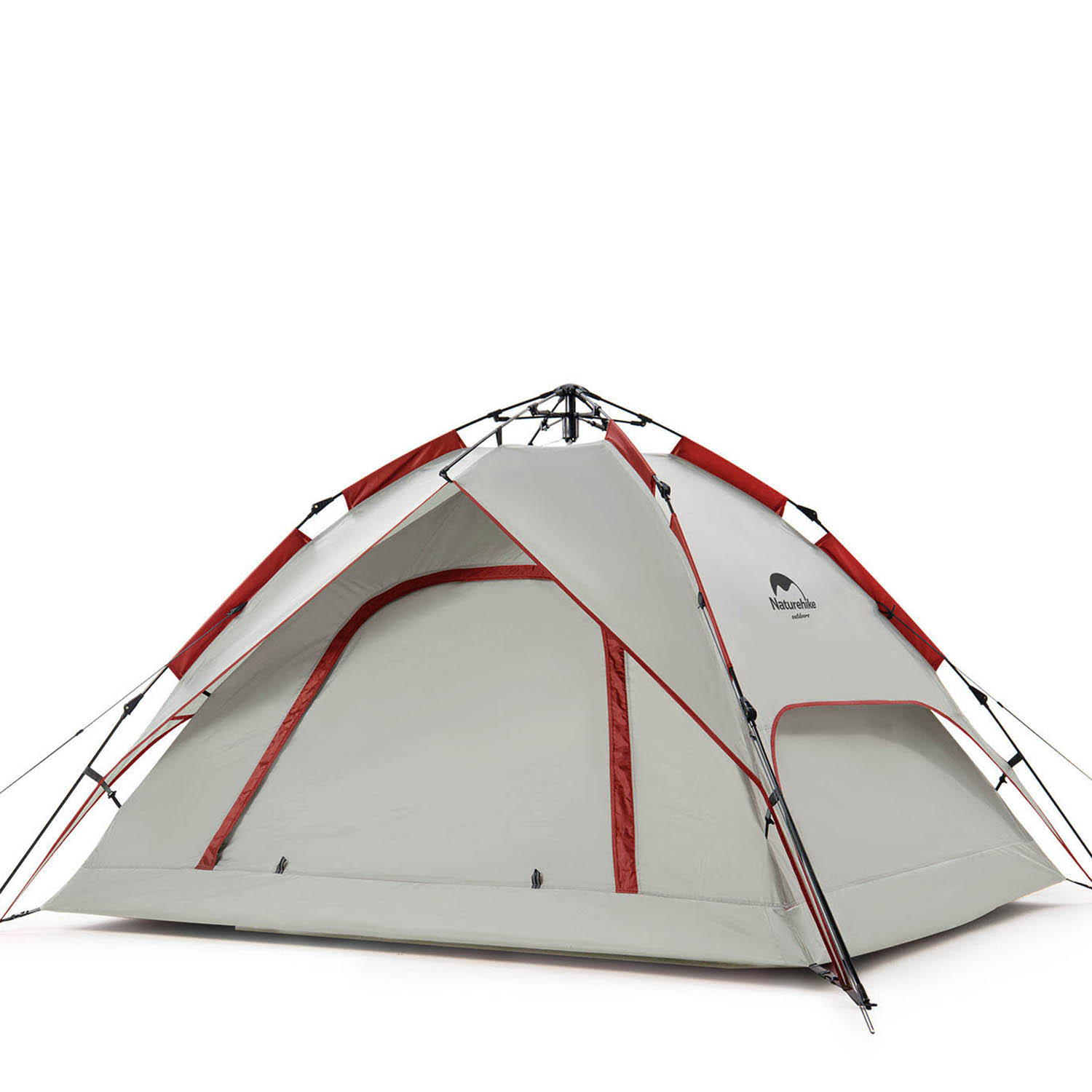 Палатка кемпинговая Naturehike Automatic Tent For 4 People Grey/Red