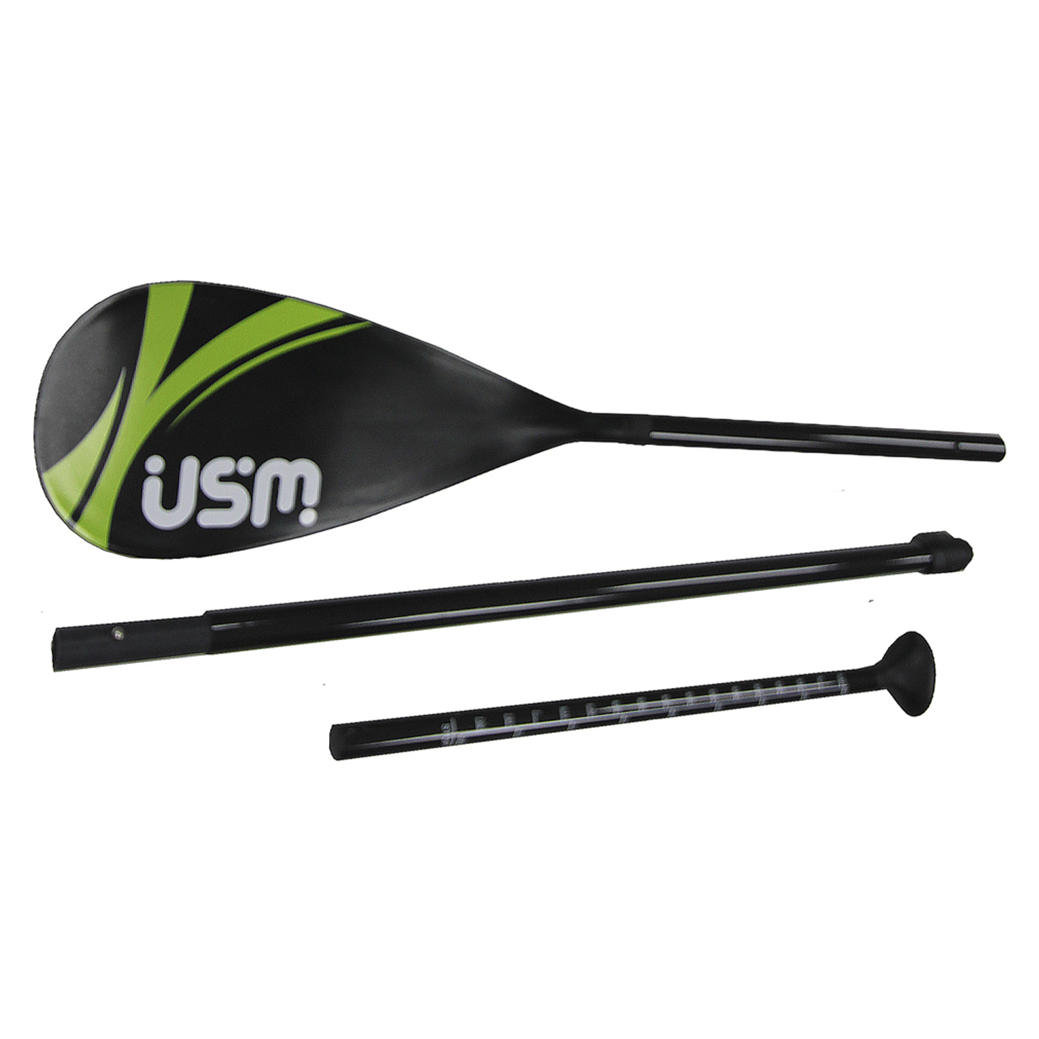 Весло для SUP USM COMPANY 3-х составное Green