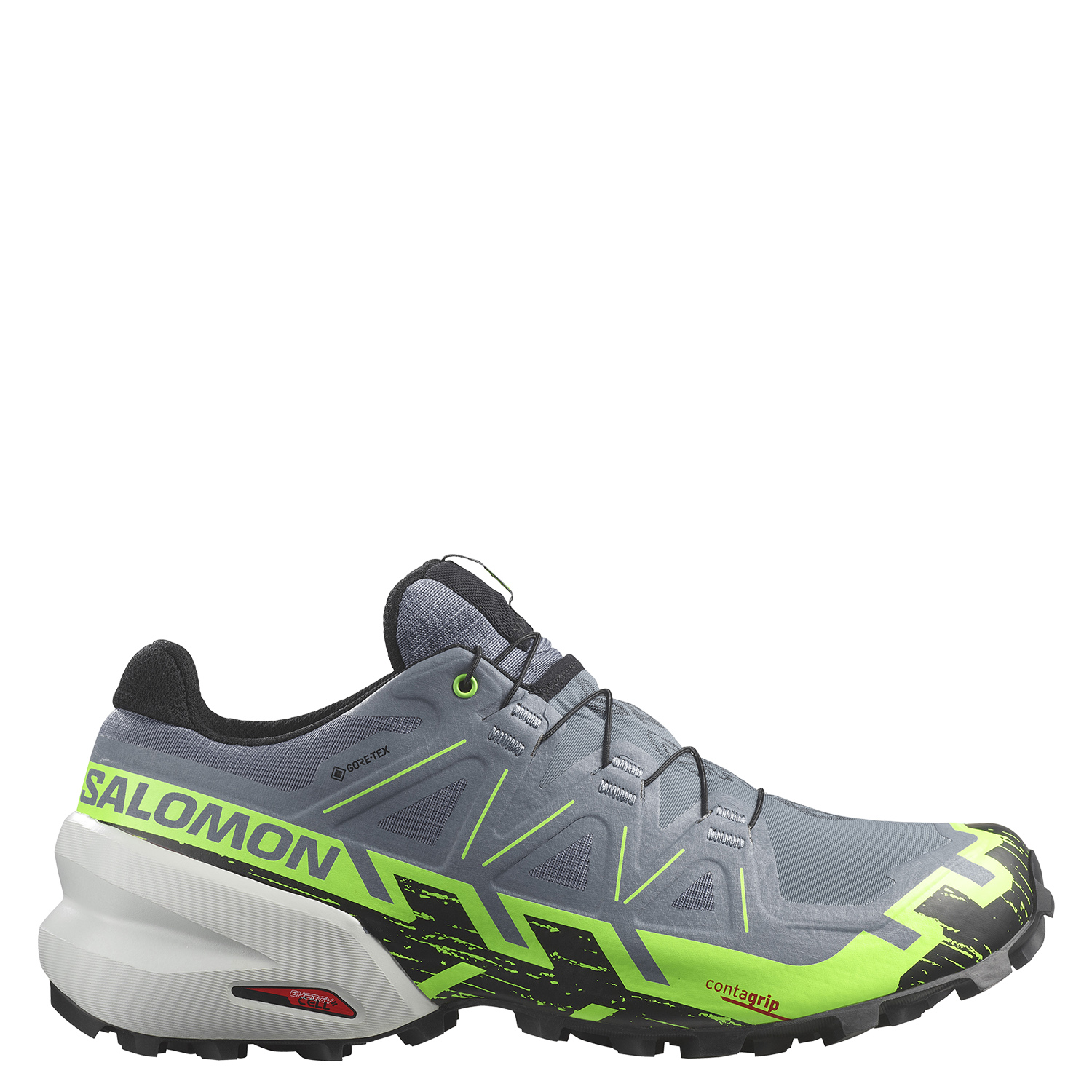 Кроссовки SALOMON Speedcross 6 GTX Flint Stone/Green Gecko/Black