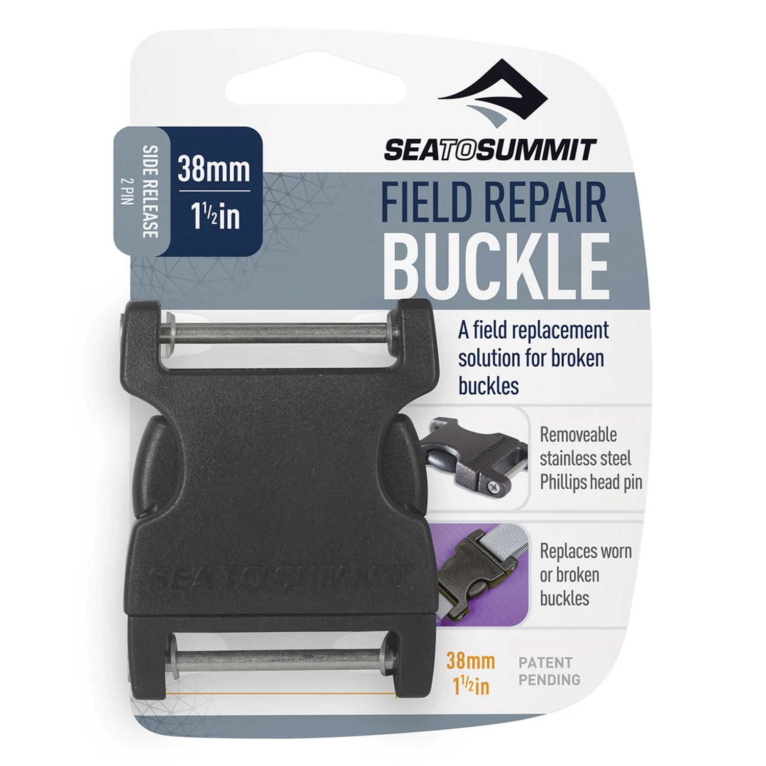 Пряжка Sea To Summit Field Repair Buckle 38mm Side Release 2 pin Black