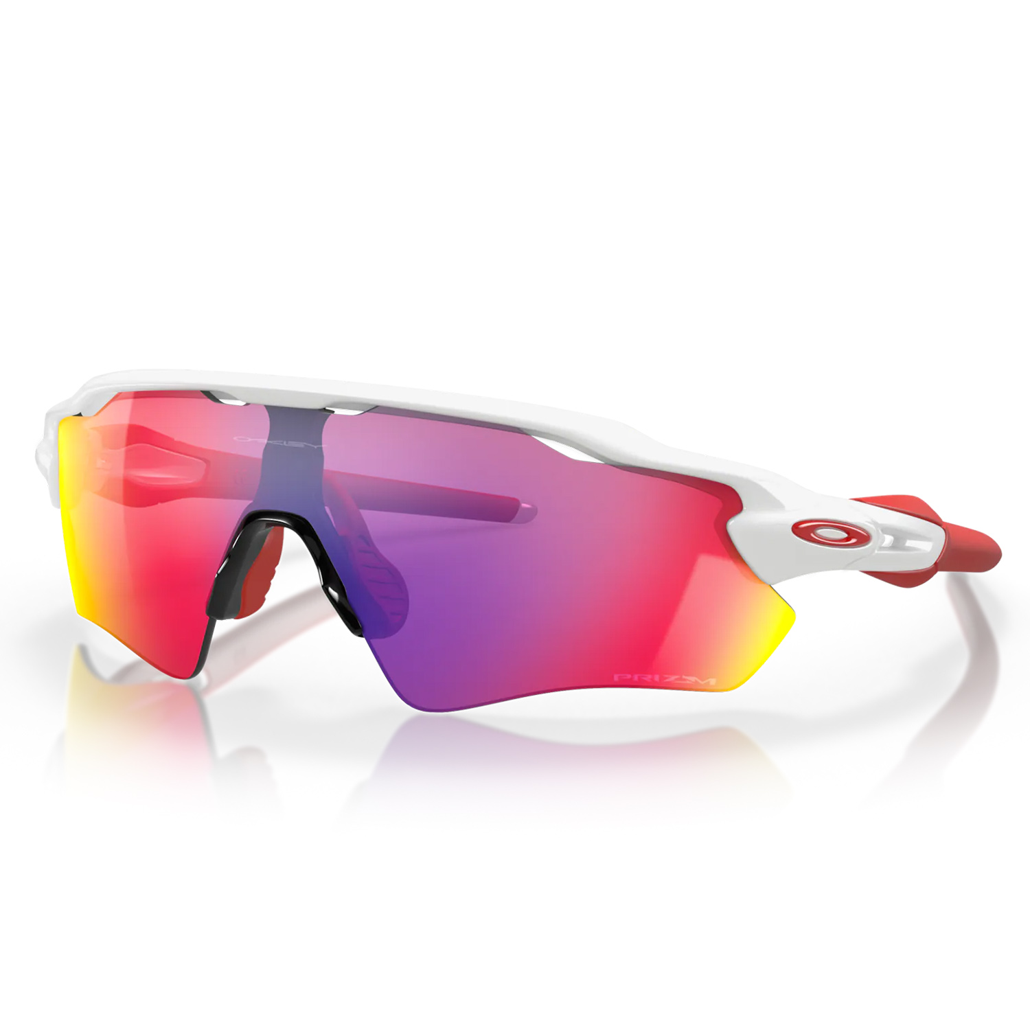 Oakley radar ev path polished white prizm ruby on sale