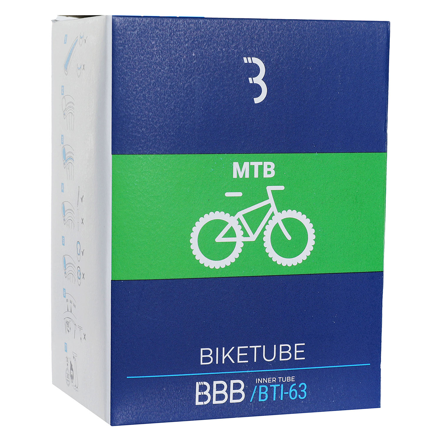 Велокамера BBB BikeTube 26x1,75/2,35 FV 60 mm Black