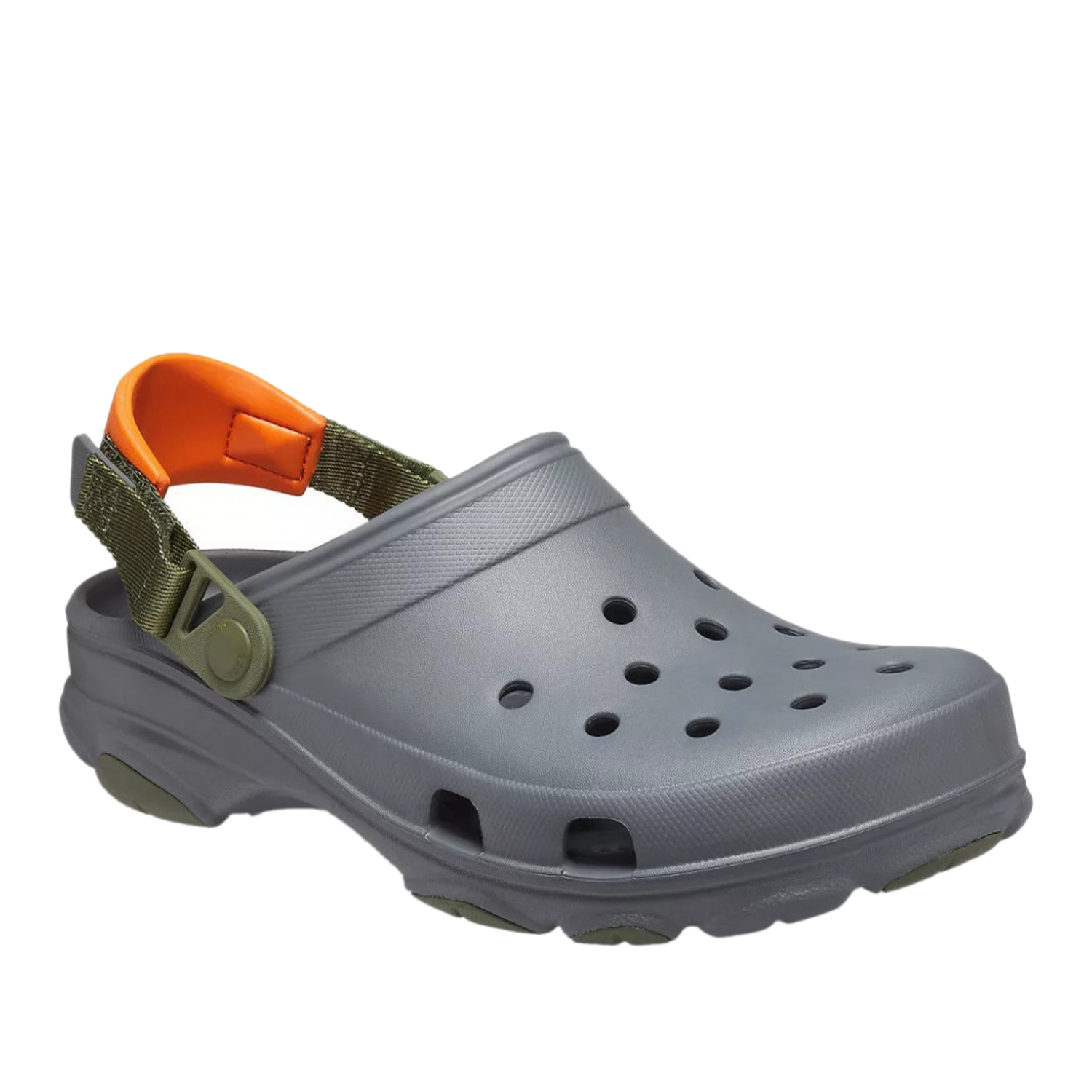 Crocs grey sales orange