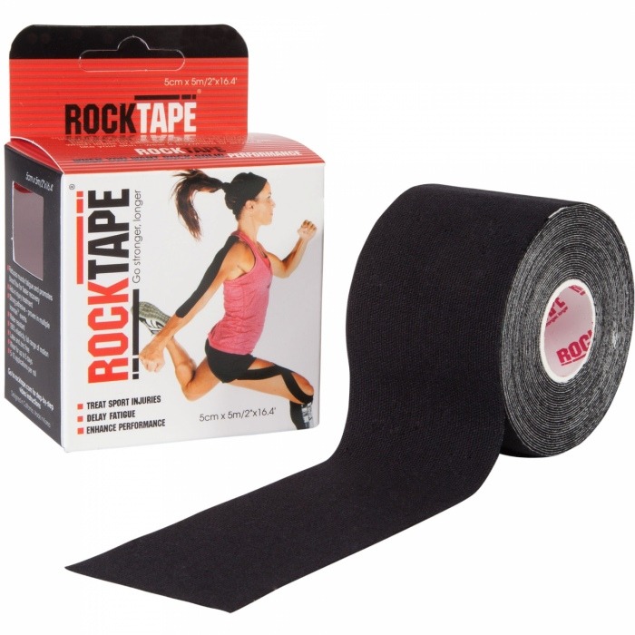 Кинезиотейп Rocktape Classic, 5см х 5м Black