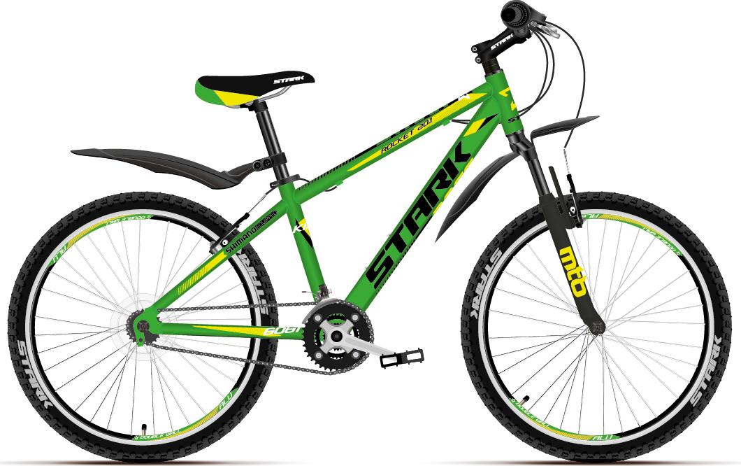 

Велосипед Stark Rocket 20.1 S 2018 Green/yellow/black