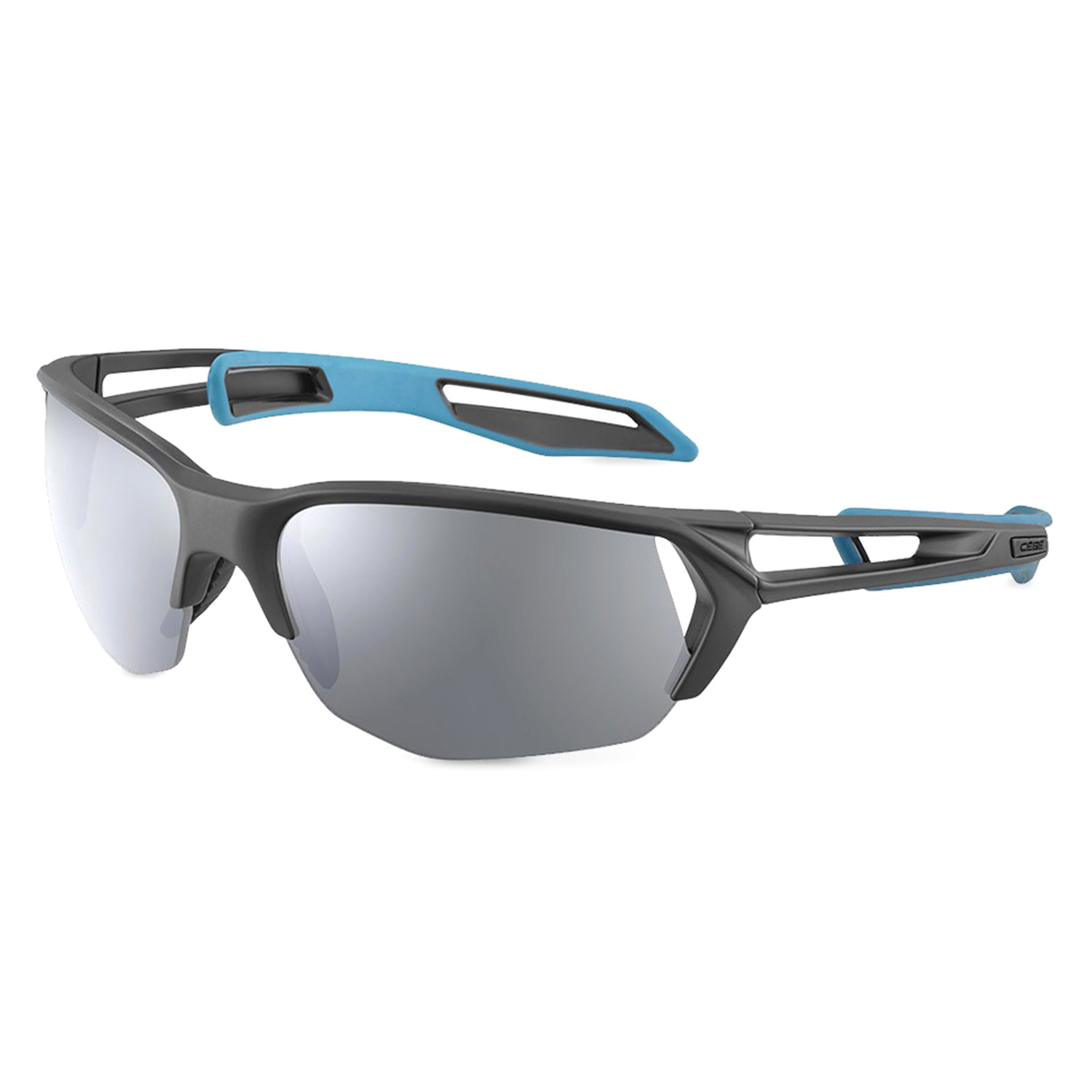 Очки солнцезащитные CEBE Track L 2.0 Black Acapulco Matte-Zone Polarized Grey/Silver AF