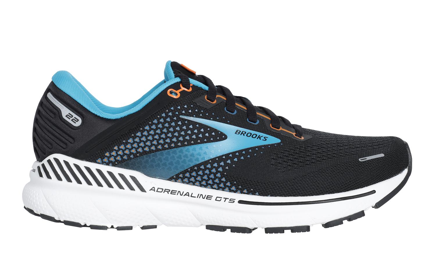 BROOKS Adrenaline Gts 22 Black Blue Orange