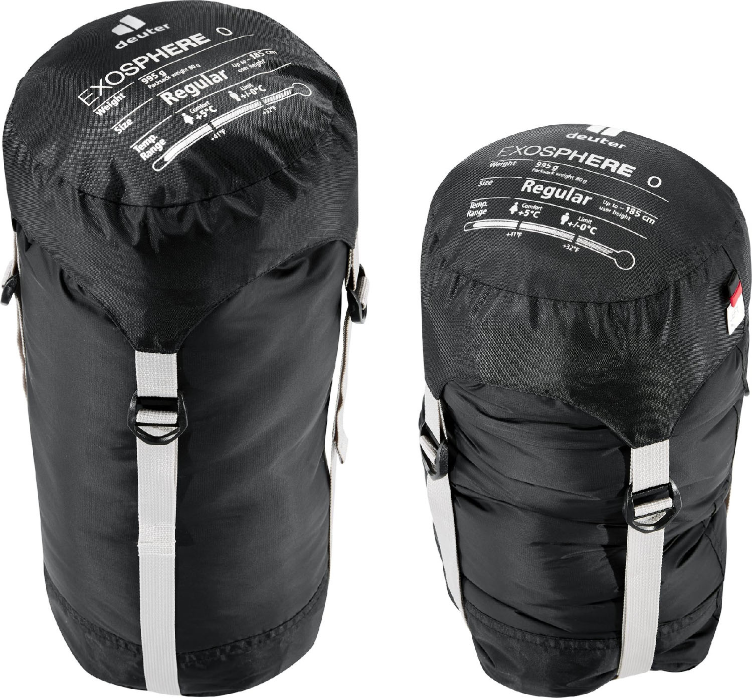 Спальник Deuter Exosphere 0° L левый Black/Fire