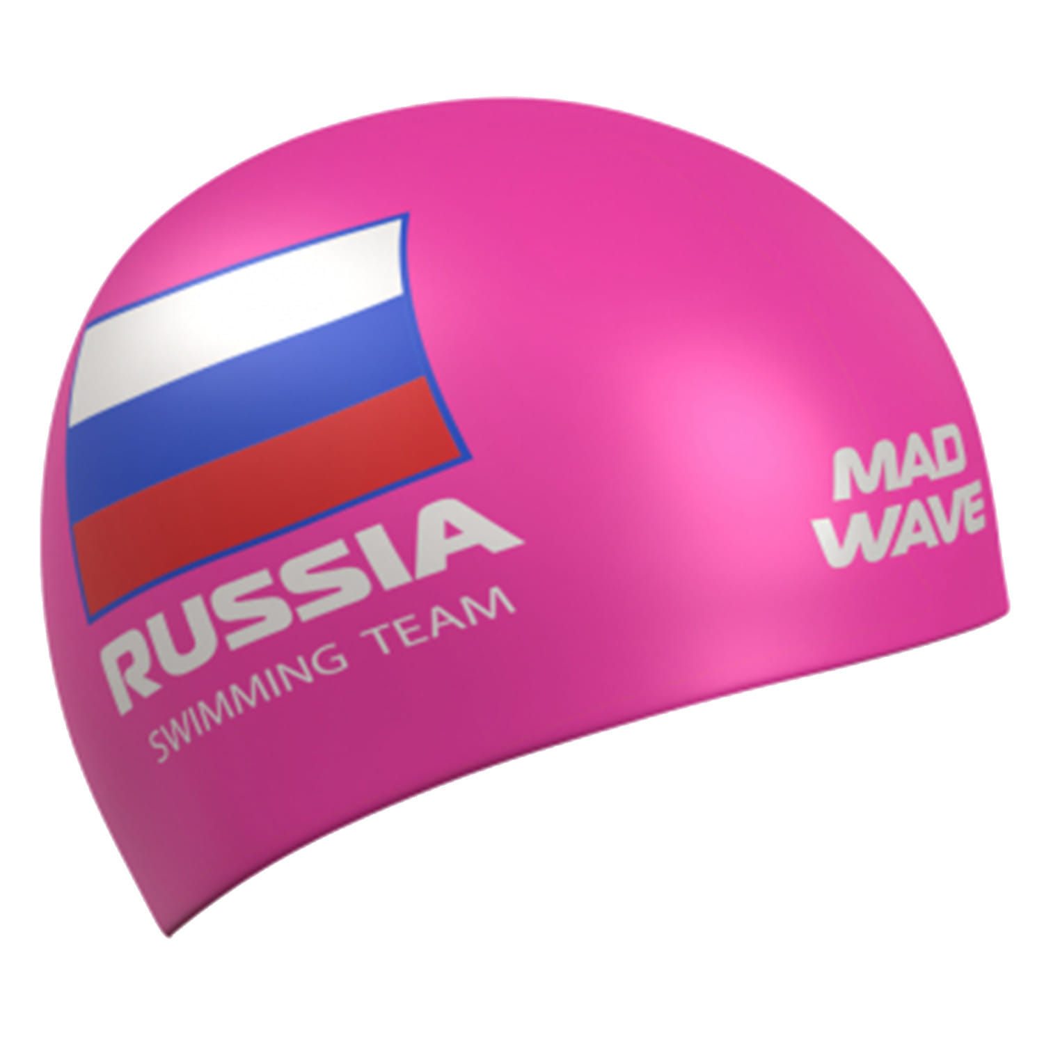 Шапочка для плавания MAD WAVE Swimming Team Pink