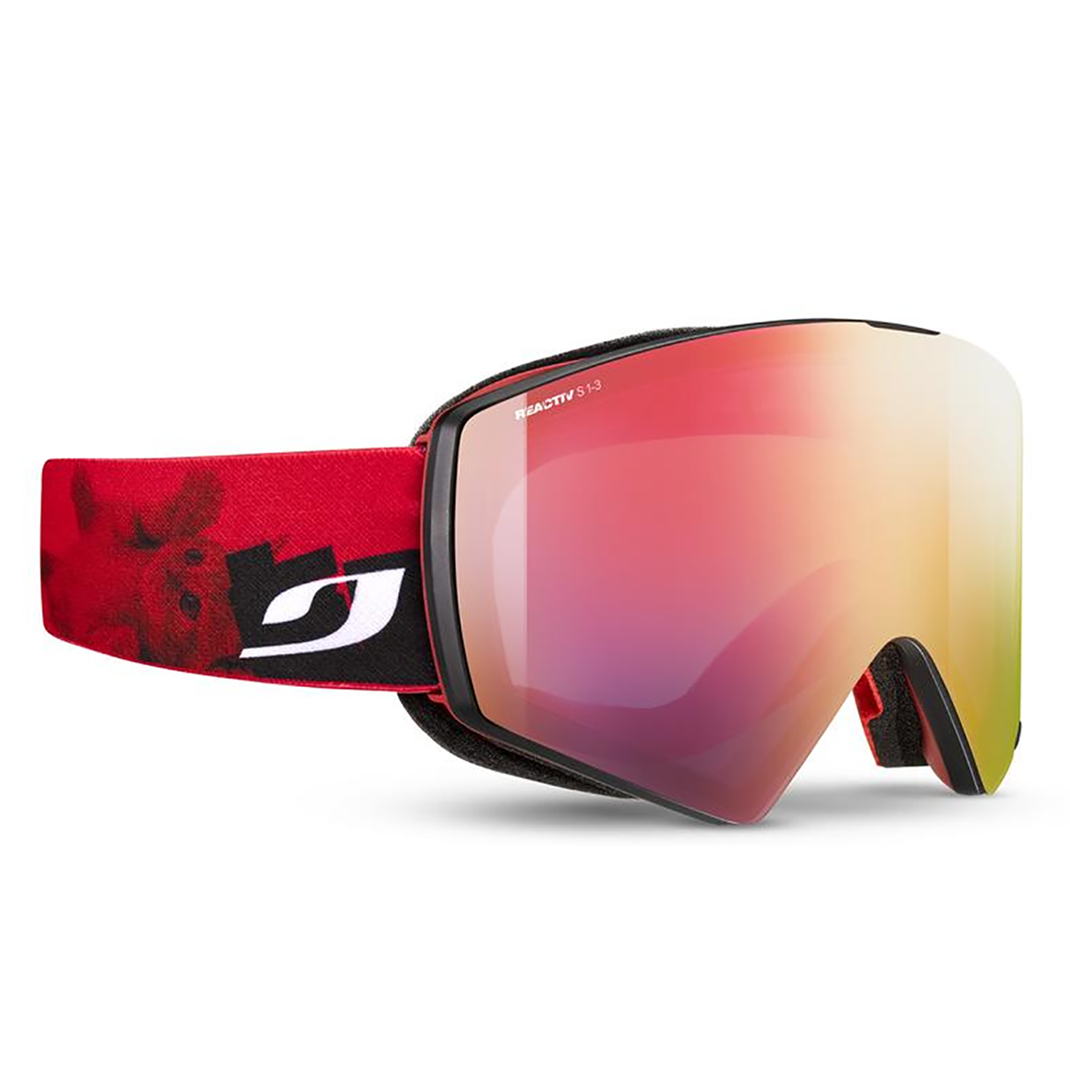 Маска горнолыжная Julbo Razor Edge Reactiv S1-3 Red/Black/Pink Flash