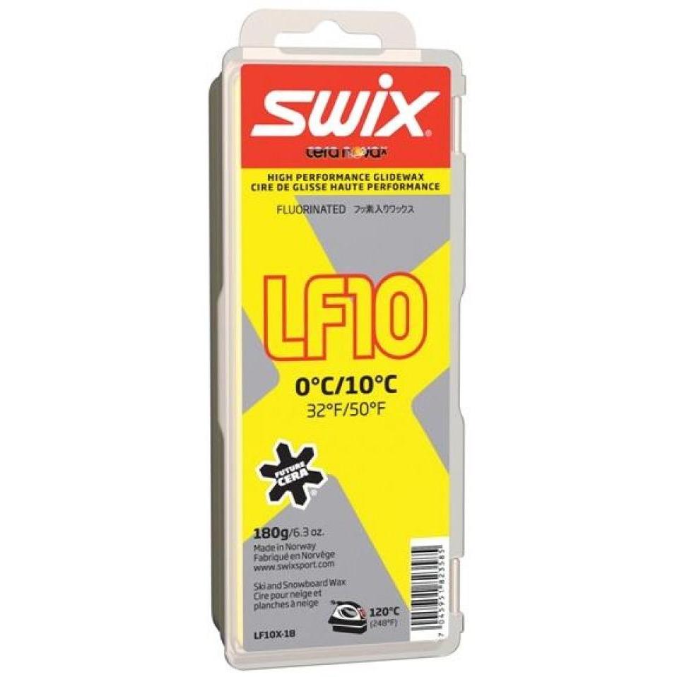 Низкофтористый парафин SWIX 2019-20 LF10X Yellow Низкофтористый парафин 0C / +10C 180 гр