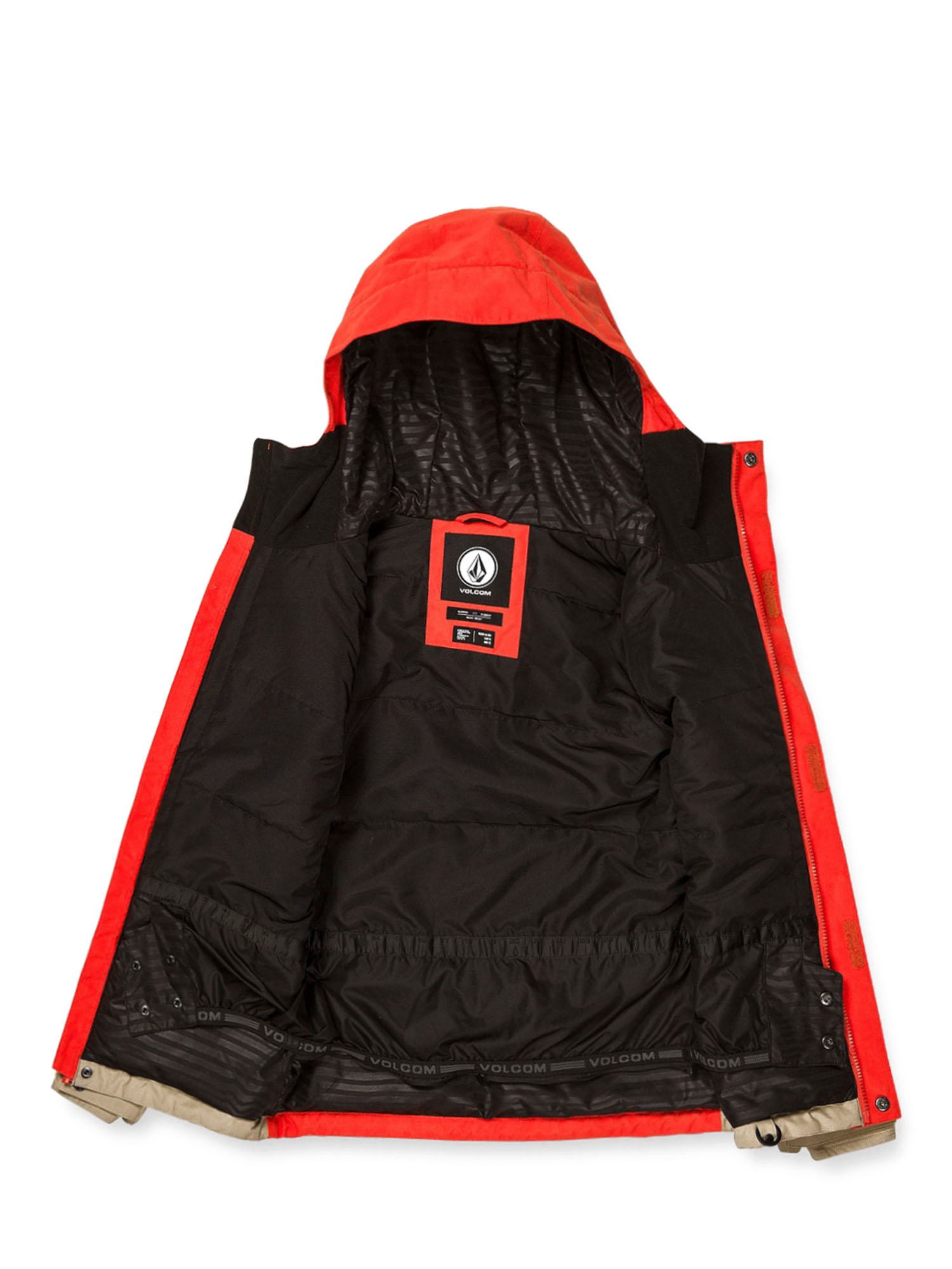 Куртка сноубордическая детская Volcom VERNON INS JACKET ORANGE SHOCK