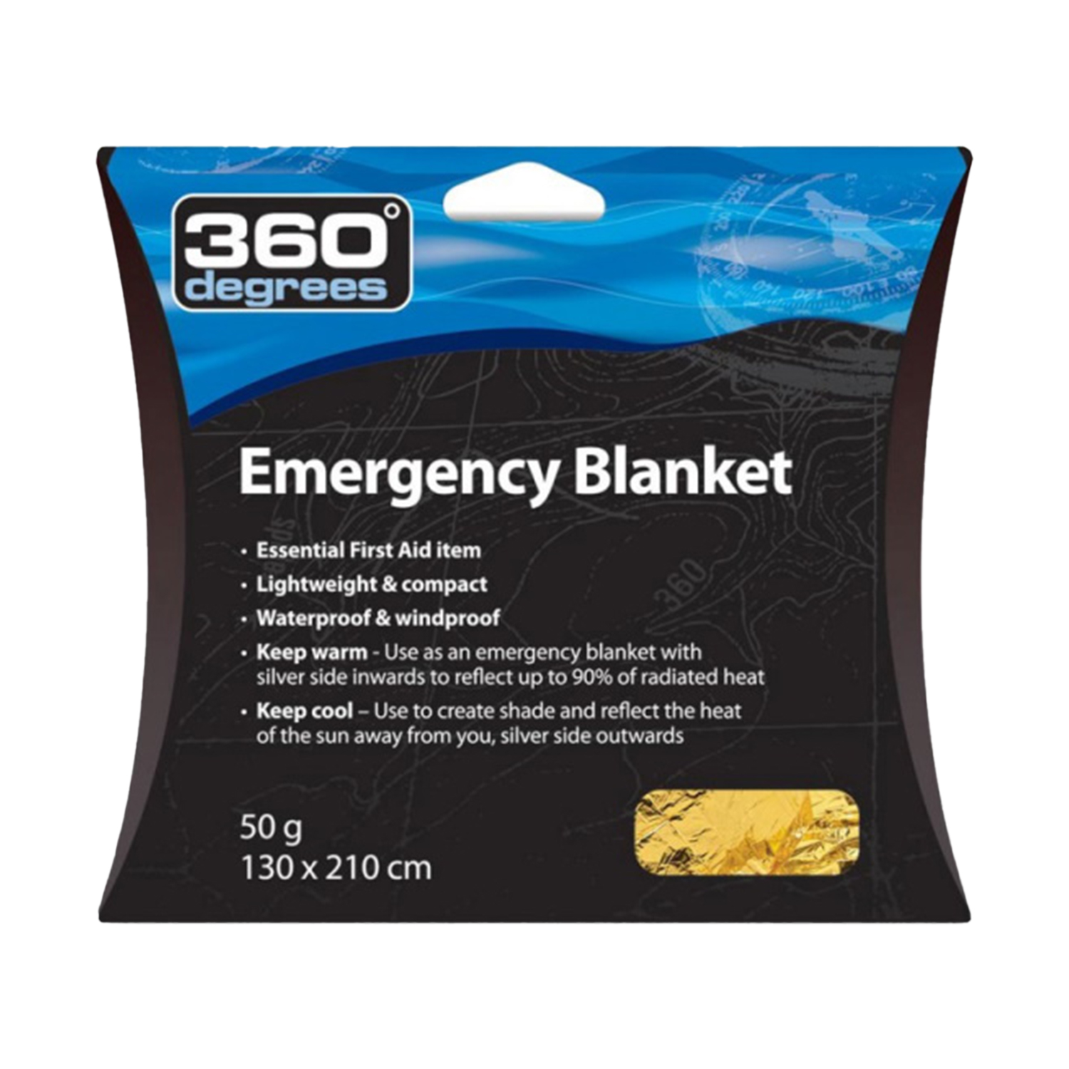 Спасательное одеяло 360 degrees Emergency Blanket