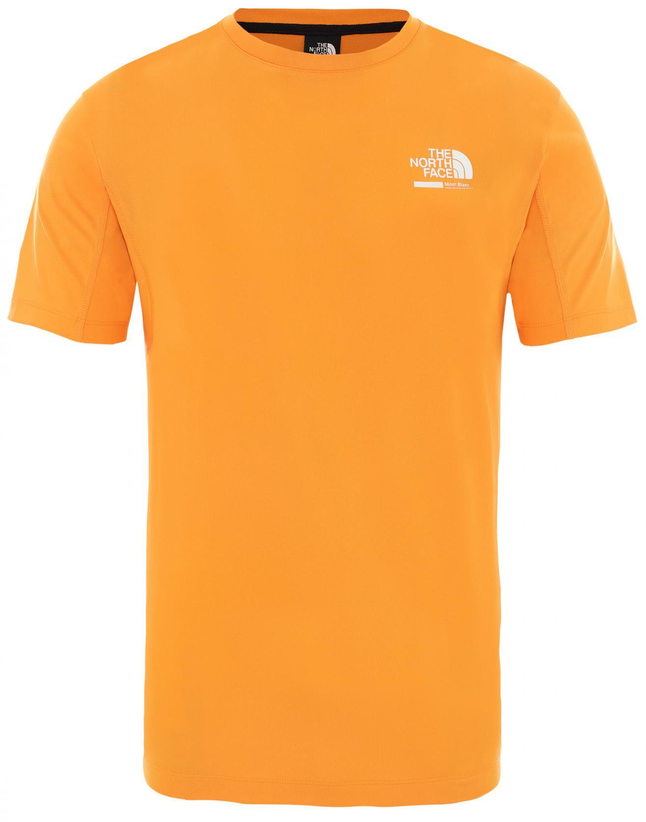 North face t shirt orange on sale