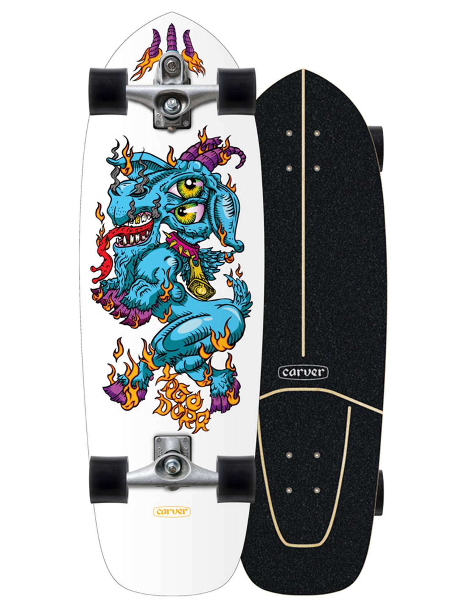 Лонгборд Carver C7 Yago Fire Goat Surfskate Complete V3 30,75&quot; Assorted