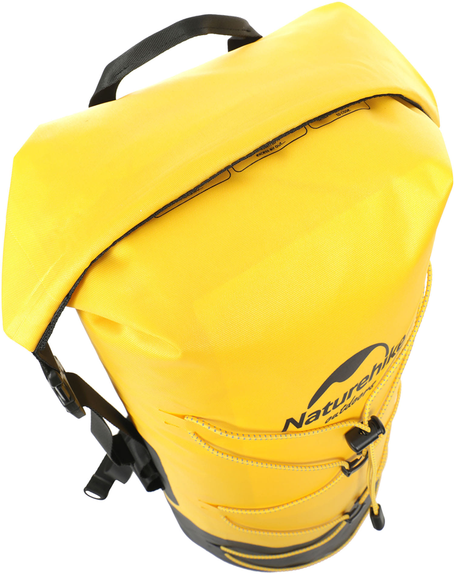 Герморюкзак Naturehike TB03-shimmer-TPU wet and dry separation waterproof bag 20L without shoes Lemon Yellow